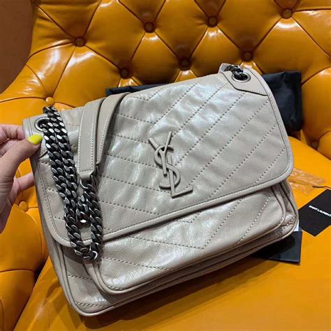 ysl niki medium white